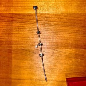 Pandora snake chain charm bracelet